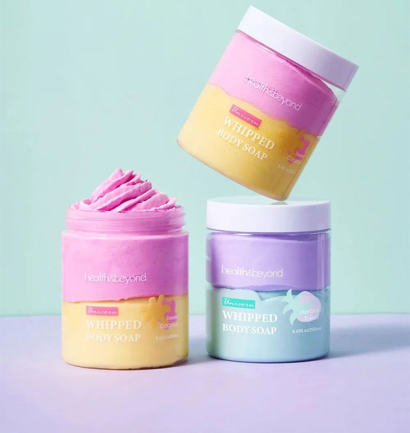 Cream mousse shower gel