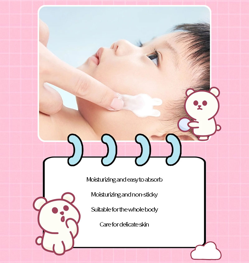 Moisturizing milk infants
