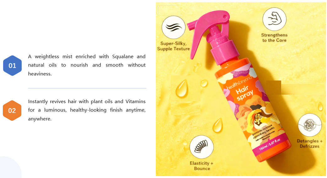 Private label hair sapray manufacturing